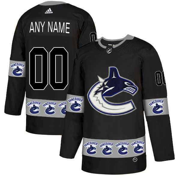 Customized Men's Vancouver Canucks Black Team Logos Fashion Adidas Jersey,We sell and wholesale Customized Men's Vancouver Canucks Black Team Logos Fashion Adidas Jersey on line form chian!